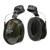 3M PELTOR Optime II Helmet Attach Earmuff H520P3GS/E, Green, Class 5SLC80 29dB, 10 ea/Case