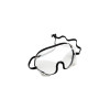 3M SZ828 Cotton Bound Disposable Dust Goggle