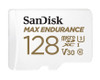 SanDisk Max Endurance 128GB microSD 100MB/s 40MB/s 20K hrs 4K UHD C10 U3 V30 -40°C to 85°C Heat Freeze Shock Temperature Water X-ray Proof SD Adapter
