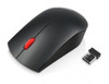 Lenovo Essentials Compact Wireless Mouse - 2.4 GHz Wireless via Nano USB, 1000 DPI, Optical sensor, Supported PC with USB port