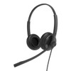 Yealink YHS34 Dual Wideband Noise-Canceling Headset, Binaural Ear, RJ9, QD Cord, Leather Ear Piece, Hearing Protection