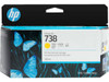 HP #738 130ml Yellow Ink 498N7A