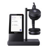Yealink WH66 Dual Teams Edition  DECT Wirelss Headset With Touch Screen, Busylight On Headset, Leather Ear Cushions