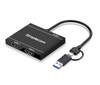 Simplecom DA327 USB 3.0 or USB-C to Dual HDMI Display Adapter for 2x 1080p Extended Screens