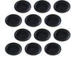 Yealink YHA-LEC New Version 3311060 Replacement Leather Ear Cushion for WH62/WH66, Black, 12 PCS, Compatible With Old and New WH62 Headset Design