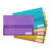 Marbig Wallet Foolscap Polypick Assorted Pack of 12
