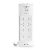 PowerShield PSZ8U2 ZapGuard 8 Way Power Surge Filter Board, USB A / C  Connectors, Wide Spaced Sockets, Wall Mountable,$60,000 Connected Equipment