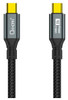 Oxhorn USB 3.2 Gen 2×2 2m USB-C to USB-C 20Gbps 8K@60Hz 20V 100W E-Marker Chip Black fast charging & Video cable Laptop Phones Tablet USB-C Device