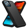 Phonix Apple iPhone 13 Pro Max Armor Light Case Black - Two Tough Layers, Port Covers, No Slip Grippy Edges, Durable, Rugged, Sleek, Pocket Fit