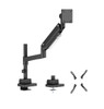 Brateck LDT80-C012P Super Heavy-Duty Pole-Mounted Gas Spring Monitor Arm, Matte Black, Fit Screen Size:	24'-57' Up to 27 KG