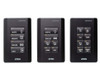 Aten 8 Button Control Pad in black color with 1 Gang US wall plate, 2 RS232, 2 relay, 1 Digital I/O and Ethernet connection support, 14 button layouts