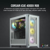 (LSCorsair Carbide Series 4000X RGB E-ATX, ATX, Tempered Glass Front & Side. White,3x 120mm RGB Fans pre-installed. USB 3.0 and Type-C x 1. PCI 7+2,