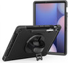 USP Rugged Samsung Galaxy Tab S10 FE + (13.1') Case Black -  Built-in-Kickstand, Adjustable Hand Strap, Pen Holder, DropProof, ShockProof