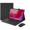 Pisen Lenovo Tab M11 (11') Keyboard + Case Black, Magnetic, PU Leather Covering, Front & Rear Facing Camera Holes
