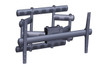 FLAT DISPLAY WALL MOUNT UP TO 227KG WITH TILT AND TURN UP TO 90 DEGREES - Black
