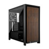 Corsair FRAME 4000D WOOD RS Modular Mid-Tower PC Case - White/Walnut, E-ATX ATX mATX ITX, TG wood, 430mm GPU, 170mm CPU, 360mm rad, USB-C, vert GPU
