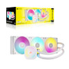 Corsair iCUE LINK TITAN 360 RX RGB AIO Liquid CPU Cooler - White: 73.5 CFM, 2100 RPM, Aluminum Radiator, Copper Cold Plate, Intel/AMD Support