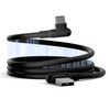 Cygnett DriveSync Right Angled Magnetic Silicone USB-C to USB-A Cable (0.7M) - (CY5665CCACB), 3A/60W, 480Mbps, Drive & Sync, 2 Years Warranty