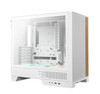 DeepCool CL600 WH High Airflow Compact ATX Case, Two Pre‑Installed Fans,Tempered Glass Side Panel, Clean Cable Management