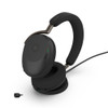 Jabra Evolve3 85, MS Stereo Black Bluetooth ANC Headset with Wireless Charging Pad, Link390C BT, USB-C