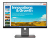 Lenovo ThinkVision P24qd-40 23.8' 24' 24' QHD IPS Monitor 2K 2560x1440 16:9 Height Adjustable Tilt Swivel Pivot HDMI USB-C DP1.4 4xUSB3.2 Hub LAN 3yr
