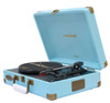 (LS)mbeat®  Woodstock 2 Sky Blue Retro Turntable Player with BT Receiver & Transmitter Built-in Bluetooth receiver eaturing 3 speed settings