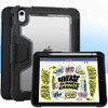 USP Rugged Apple iPad (11') (A16) (11th Gen) / iPad (10.9') (10th Gen) Case Black - Built-in-Kickstand,Hand & Shoulder Strap,DropProof,3 Years Warrant