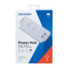 Jackson 2 Outlet Surge Protected Powerboard with 2 x USB-A + 2 x USB-C Charging Ports (3.4A Total) - 1.2m Lead / Gloss White