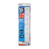 Jackson 6 Outlet Surge Protected Powerboard with Master Switch - 90cm Lead / White