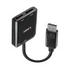 Lindy 2 Port Display Port 1.2 MST Hub