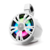 EcoXgear ETB08 2-Pack White 8 Inch Marine Amplified Speakers + 1 Battery Pack