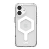 UAG Plyo MagSafe Apple iPhone 16 (6.1') Rugged Case - Ice/White (114482114341), 16ft. Drop Protection (4.8M), Armored Shell, Air -Soft Corners
