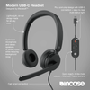 Incase Designed by Microsoft Modern USB-C Wired Dual Headset Black [I6N-00007]