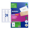 AveryEco Label 64 X 33.8mm L7159 24UP 20SHT. Perfect for labelling packages and envelopes, Avery Premium Address and Shipping Labels with AveryEco stay firmly attached during delivery.
