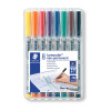Staedtler Lumo Non-Perm Pen Med Wlt8