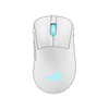 ASUS ROG Keris II Origin Gaming Mouse Moonlight White, ROG Micro Switch II, USB/Bluetooth/RF 2.4GHz, 8000 Hz, AURA Sync, 2 m paracord