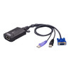 ATEN USB VGA KVM over IP Mini, VGA input resolutions up to 1920 × 1200 @ 60 Hz with 24-bit color depth, Hook design, BIOS level access