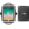 USP Rugged Apple iPad (10.2') (9th/8th/7th Gen) Case Black - Built-in-Kickstand, Hand & Shoulder Strap, DropProof, 5 Years Warranty