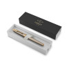 Parker IM Brushed Metal Gold Fountain Pen Medium Nib