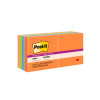 Post-It Notes 654-12Super StickyUC S/Sticky Rio De Jan Pk12