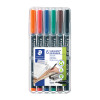Staedtler Permanent Marker Fine Assorted Wallet 6