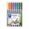 Staedtler Permanent Marker Fine Assorted Wallet 8