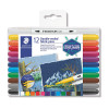 Staedtler Double Fabric Pen Assorted Box 12