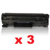 3 x Compatible HP No.35A Toner Cartridge - 1,500 pages