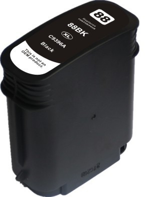 HP No.88XL (C9396A) Black Ink Cartridge: 65ml **Compatible**