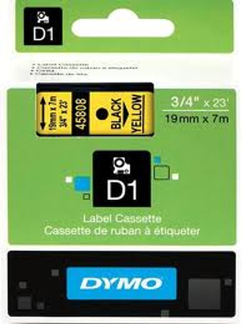 Dymo D1 LABEL 19mm x 7m - RED ON WHITE