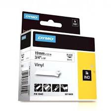 Dymo Vinyl Black on White 19mm