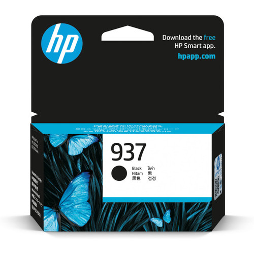 HP 937 Black Ink 4S6W5NA - 1,250 pages