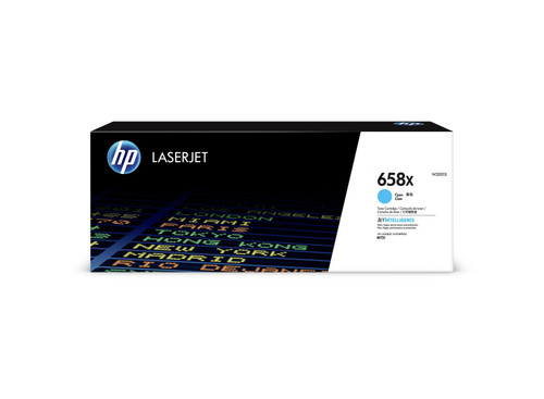 HP 658X CYAN LASERJET TONER CARTRIDGE 28K