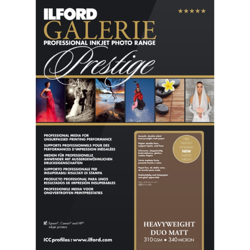 Ilford GALERIE Heavyweight Duo Matt 310gsm A3 25 Sheets Ilford GALERIE Heavyweight Duo Matt 310gsm A3 25 Sheets